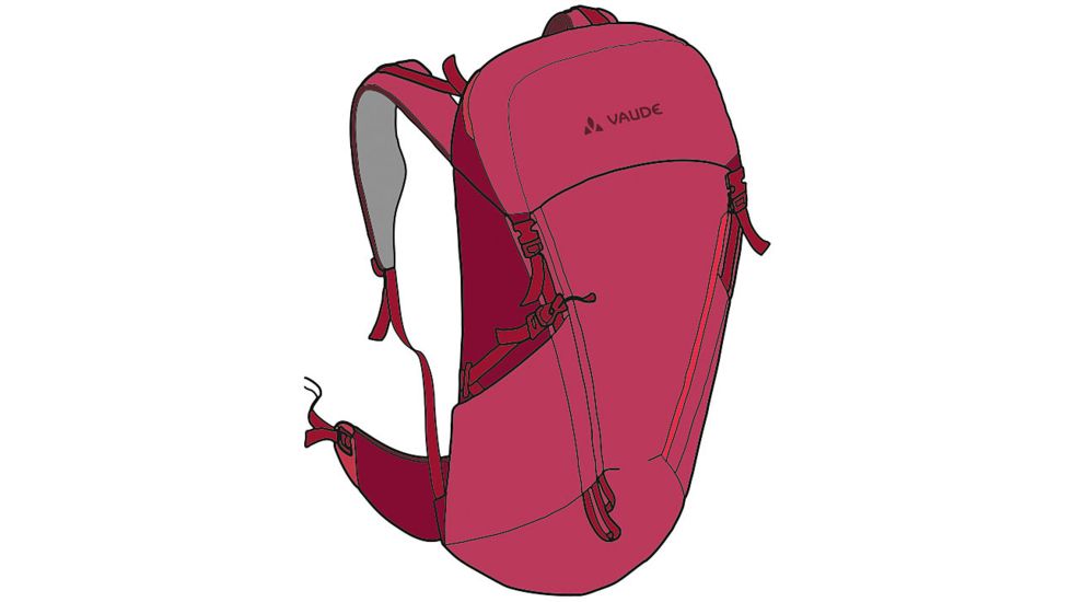 Vaude Womens Prokyon 28 Red Cluster 12745-928