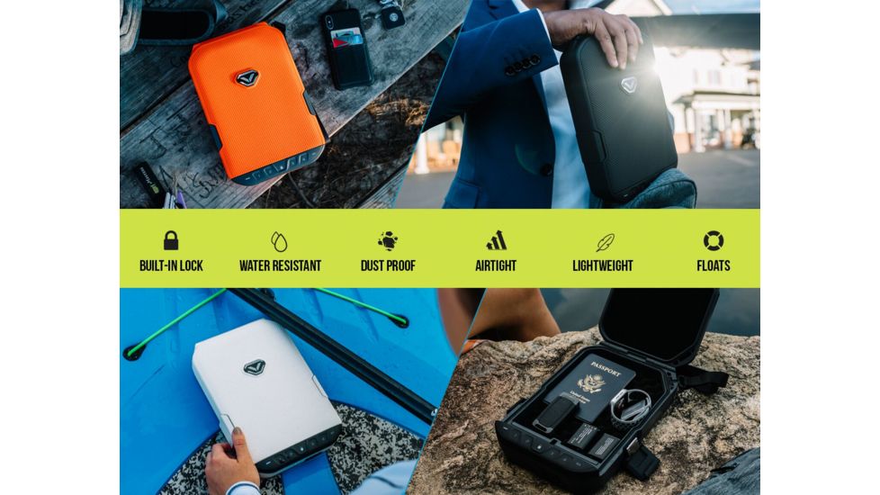 Vaultek Safe LifePod Rugged Airtight Weather Resistant Storage with Built-in Lock, Titanium Gray VLP1.0-TG