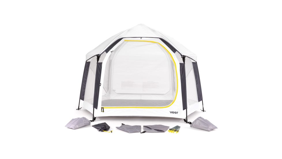 Veer Basecamp, White Fabric/Black Frame, ABAS001-GRAY