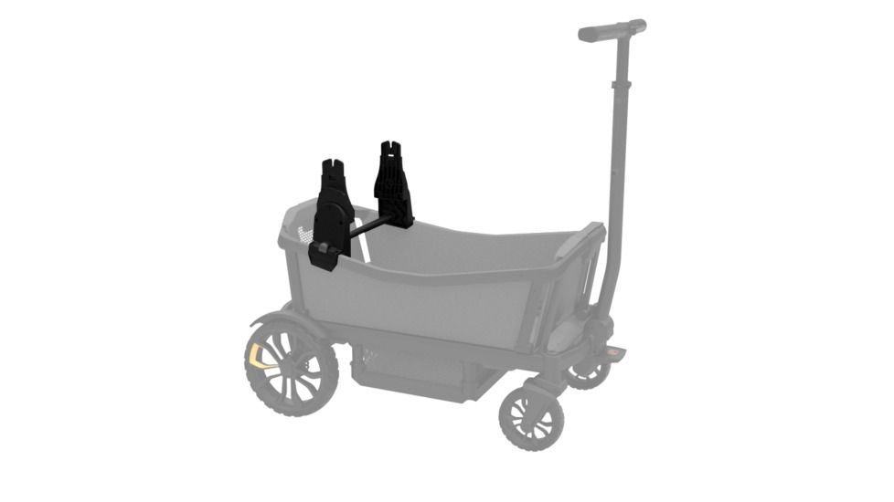 Veer Infant Car Seat Adapter for Graco, Black AICS004-BLK