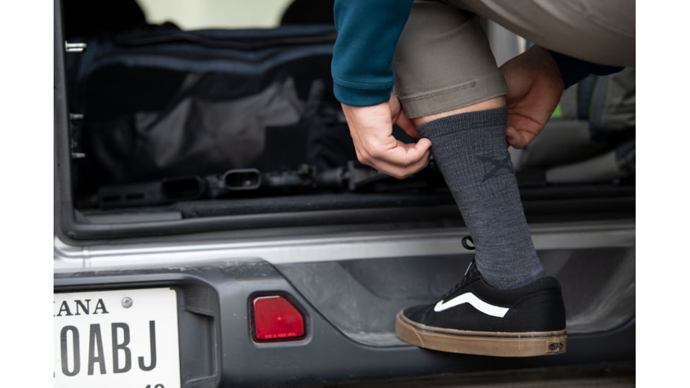 Vertx VaporCore 10in Medium Crew Sock - Mens, Smoke Grey, Large, 9111 SMG LARGE