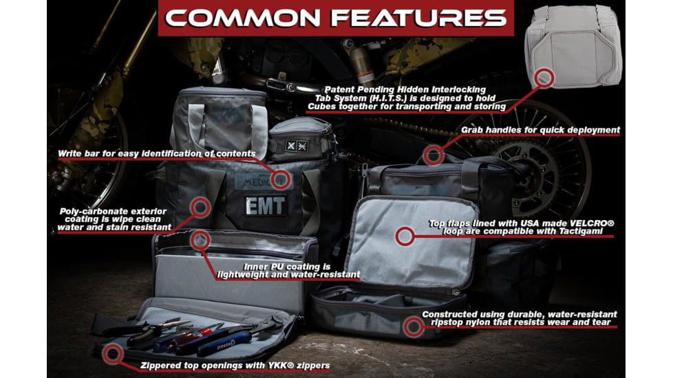 Vertx Vtac Stackable Extra Small Storage Cube, Peak Grey, F1 VTX5700 PGY NA