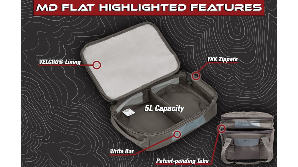 Vertx Vtac Stackable Medium Flat Storage Cube, Snow Line Grey, F1 VTX5702 SLG NA