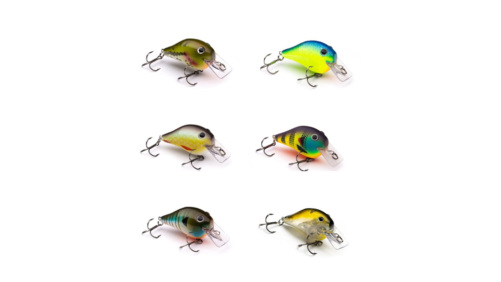 Vexan 6-Pack PHAT BOY 4 Crankbait Lures, Gold/Blue/Yellow/Purple/Green/Gray/Clear, 4 ft, Variety #2 PB 6-PK 4