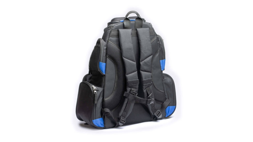 Vexan Backpack Tackle Box w/LED Light, Black/Blue, Large, VI-BP-BB