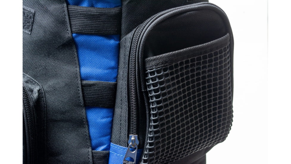 Vexan Backpack Tackle Box w/LED Light, Black/Blue, Large, VI-BP-BB