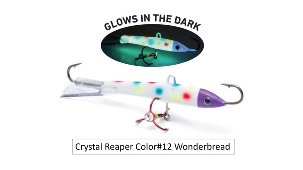 Vexan Crystal Reaper Jigs, Wonderbread, 3/16 oz, CR3-12