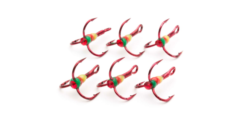 Vexan Crystal Reaper Treble Hook, Red, #10, RCRH10