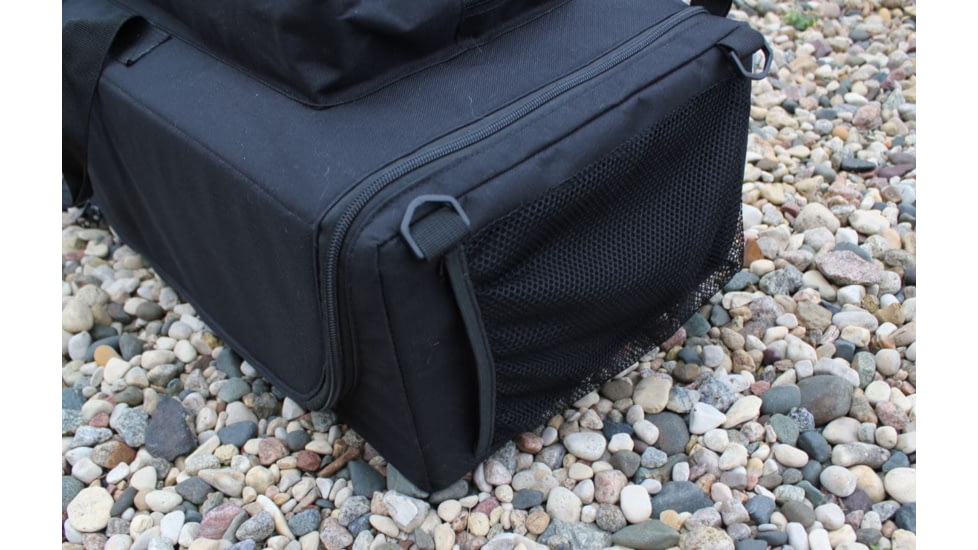 Vexan Ice Fishing Rod &amp; Tackle Bag 35 in includes 2 Free Tackle Boxes, Black/Blue, 35 in, VI-Semi-Hard-Bag