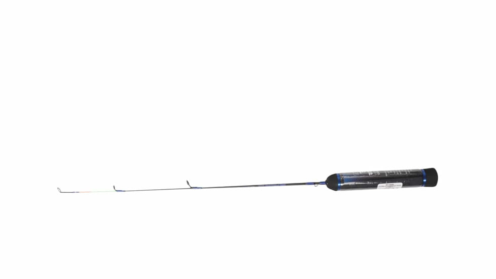 Vexan Ice Fishing Rods, 18 in, Ultra Light, Spinning, Black/Blue, VI18S-UL