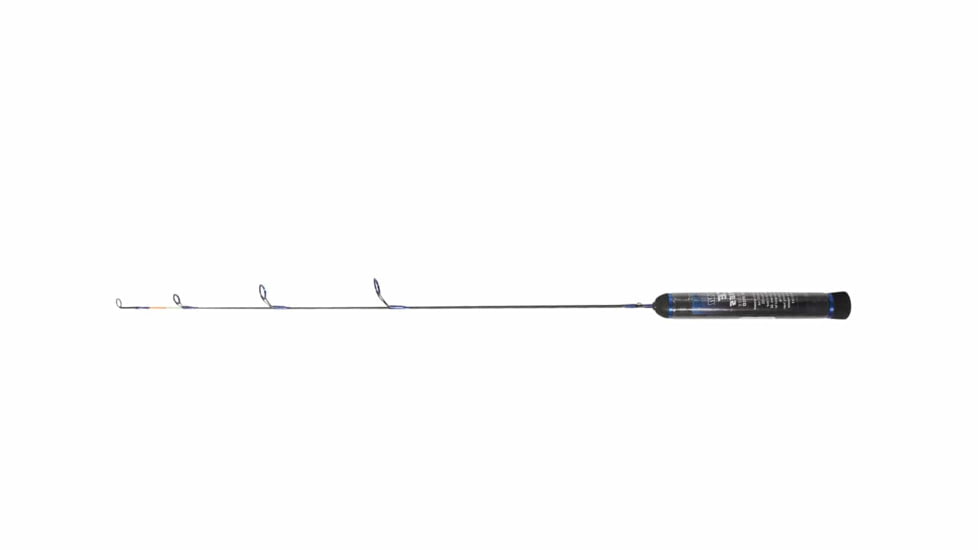 Vexan Ice Fishing Rods, 24 in, Light Spinning, Black/Blue, VI24S-L