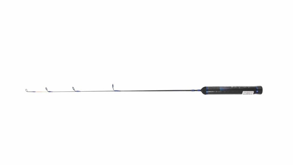 Vexan Ice Fishing Rods, 24 in, Medium Light, Spinning, Black/Blue, VI24S-ML