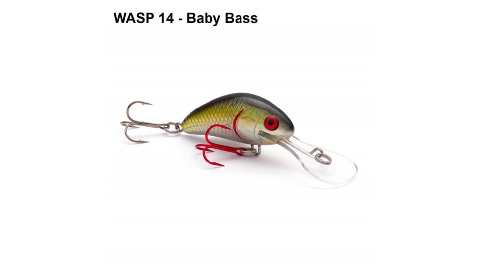 Vexan Rattlin Wasp Trolling /Cast Crankbait No5, Baby Bass, 1/4 oz, RW5-14
