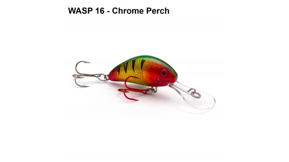 Vexan Rattlin Wasp Trolling /Cast Crankbait No4, Chrome Perch, 1/16 oz, RW4-16
