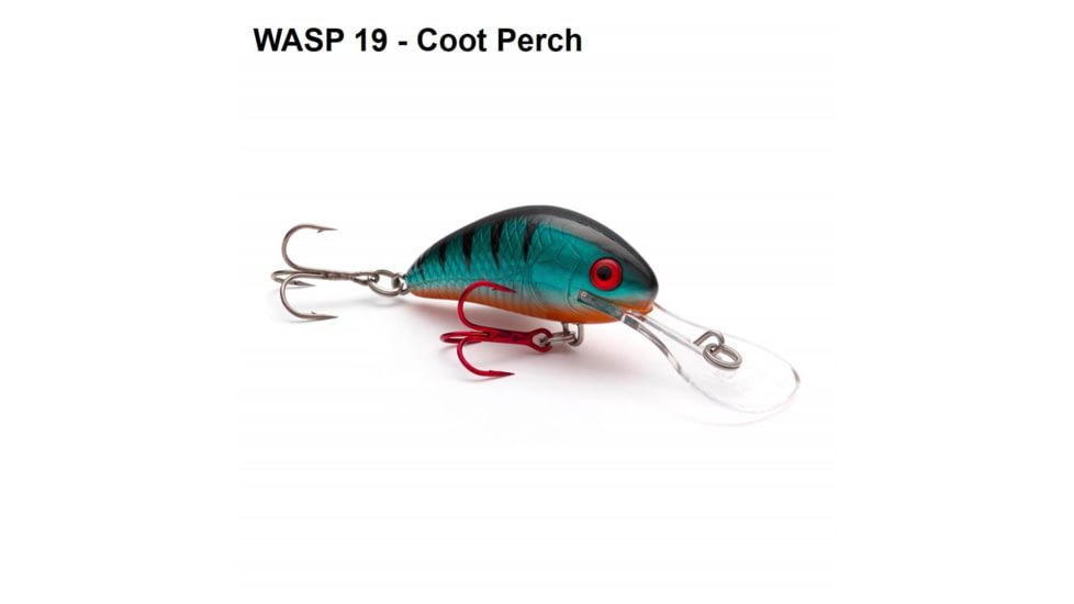 Vexan Rattlin Wasp Trolling /Cast Crankbait No5, Coot Perch, 1/4 oz, RW5-19