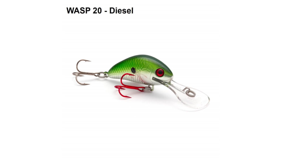 Vexan Rattlin Wasp Trolling /Cast Crankbait No5, Diesel, 1/4 oz, RW5-20