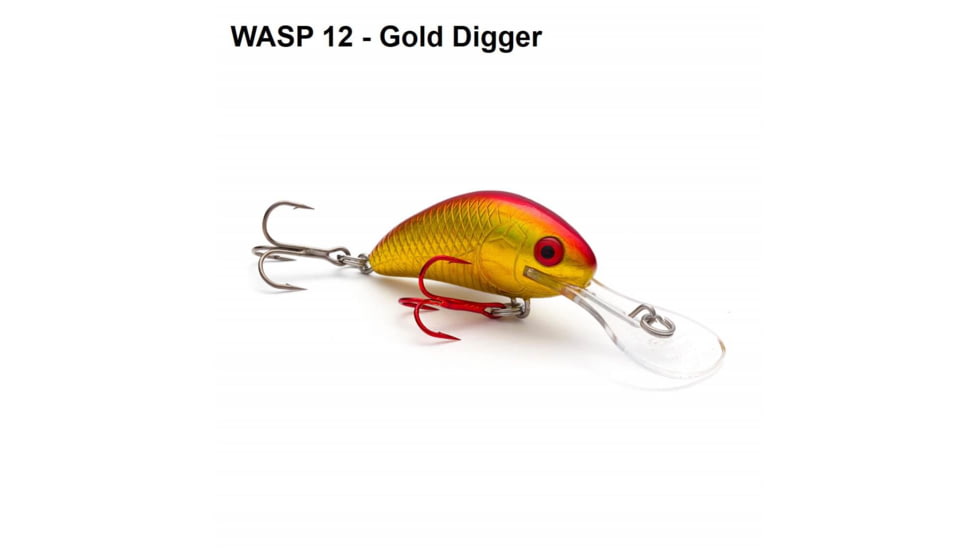 Vexan Rattlin Wasp Trolling /Cast Crankbait No5, Gold Digger, 1/4 oz, RW5-12