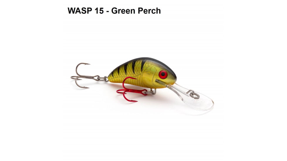 Vexan Rattlin Wasp Trolling /Cast Crankbait No4, Green Perch, 1/16 oz, RW4-15