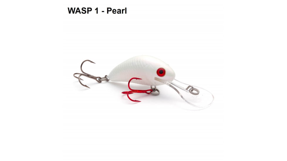 Vexan Rattlin Wasp Trolling /Cast Crankbait No4, Pearl, 1/16 oz, RW4-1