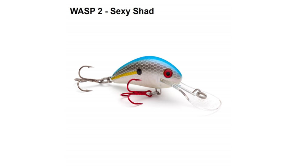 Vexan Rattlin Wasp Trolling /Cast Crankbait No5, Sexy Shad, 1/4 oz, RW5-2