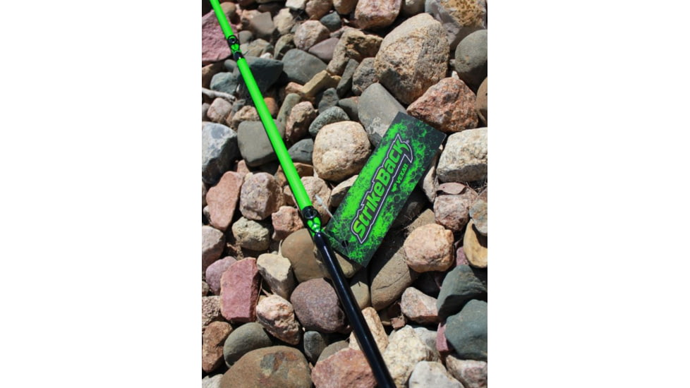 Vexan StrikeBack Rods, Medium Heavy Spinning, 7 ft, Black/Green, SB-7MH-S