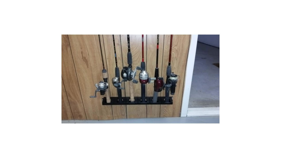 Vexan Super 6 Fishing Rod Rack, Black, Large, BB-Q845-9NTN