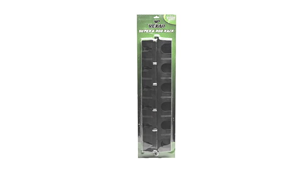 Vexan Super 6 Fishing Rod Rack, Black, Large, BB-Q845-9NTN