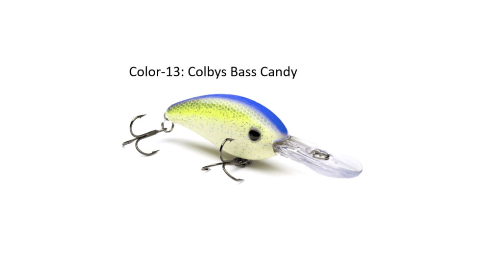 Vexan Vern Stonerollers Deep Dive Crankbait, Colbys Bass Candy, 3/4 oz, VSR-13