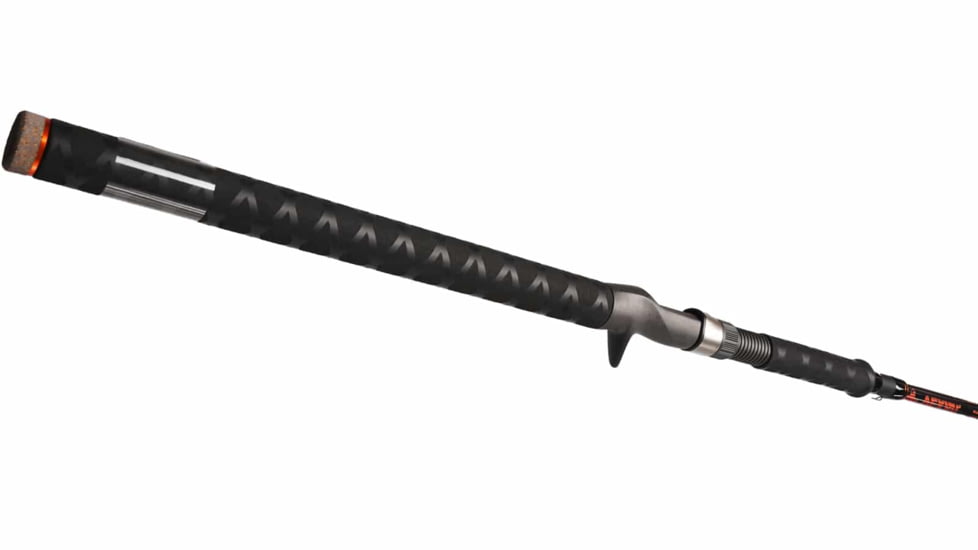 Vexan Walleye Rods, 6 ft 8 in, Medium Extra Fast Tip Spinning, Black/Orange, VW68S-M-XF