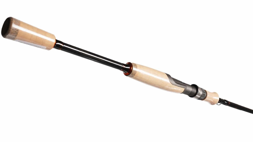 Vexan Walleye Rods, 6 ft 6 in, Medium Light Fast Tip Spinning, Black/Orange, VW66S-ML-F