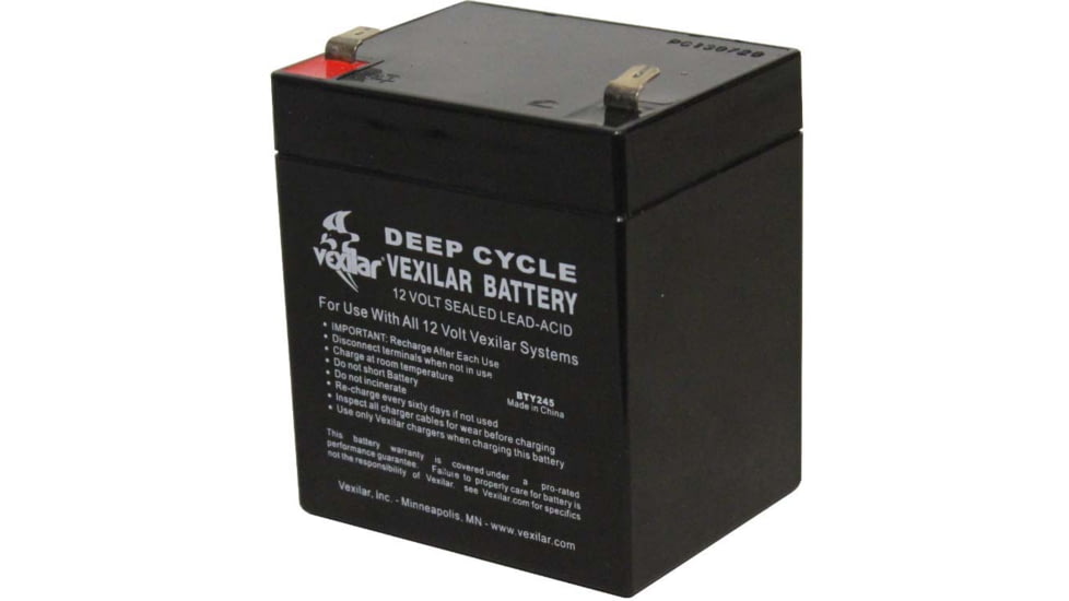 Vexilar Battery 12 Volt SLA 4.5AH for Fish Phone &amp; SonarPhone, Clishing Gear, Regular, BTY245