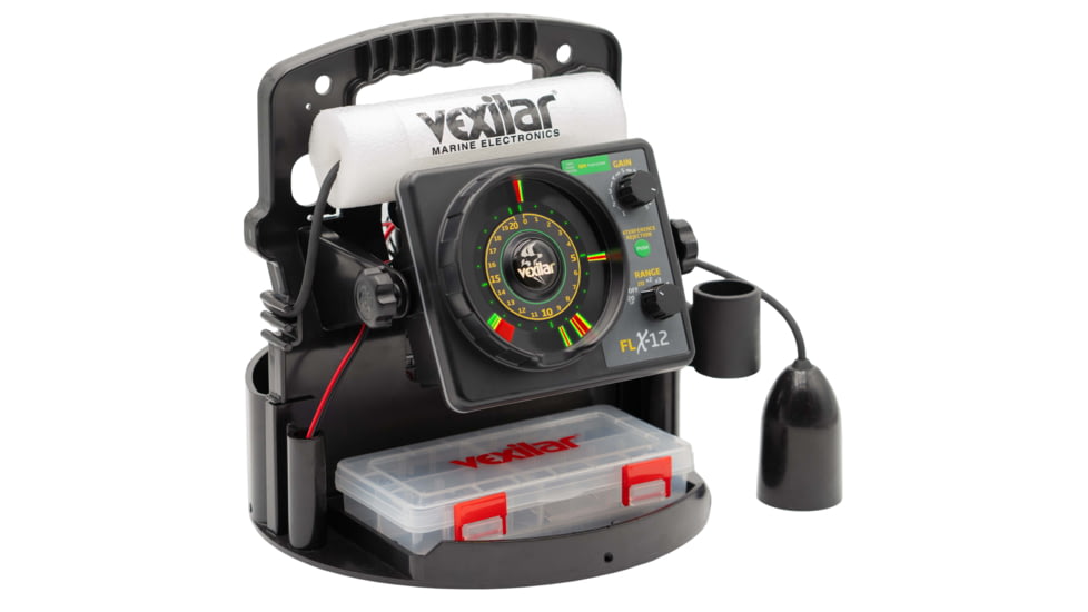Vexilar FLX-12 ProPack II Sonar w/ 12 Degree Ice-Ducer, Black, PPX1212
