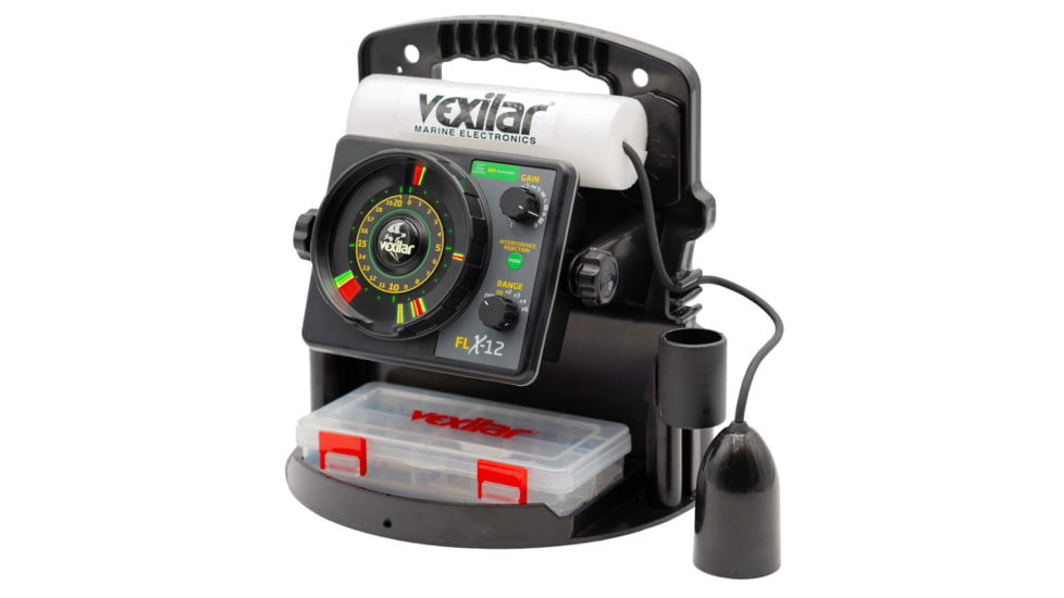 Vexilar FLX-12 ProPack II Sonar w/ 12 Degree Ice-Ducer, Black, PPX1212