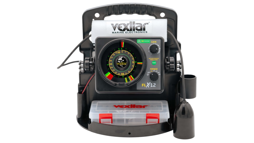 Vexilar FLX-12 ProPack II Sonar w/ 12 Degree Ice-Ducer, Black, PPX1212