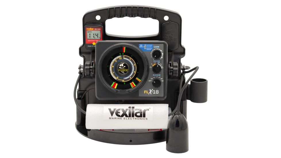 Vexilar FLX-18 ProPack II Sonar w/ 12 Degree Ice-Ducer / DD-100, Black, PPX1812