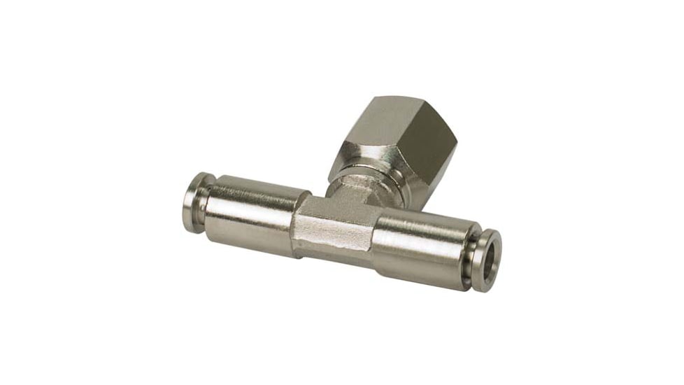 VIAIR 1/4in NPT F 1/8in to 1/8in Swivel T-Fitting, 2 pcs, 11830
