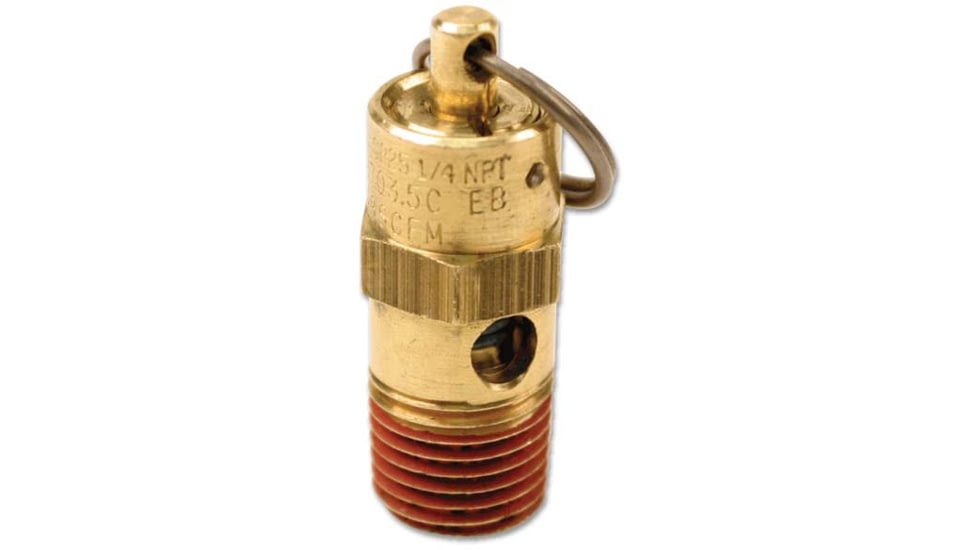VIAIR 250 PSI Hi-Temp Rated Safety Valve, 1/4in M, NPT, 92250