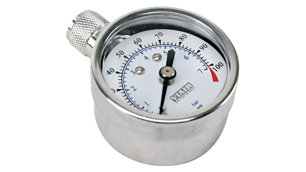 VIAIR 1.5in Tire Gauge, 0 to 100 PSI, 90071