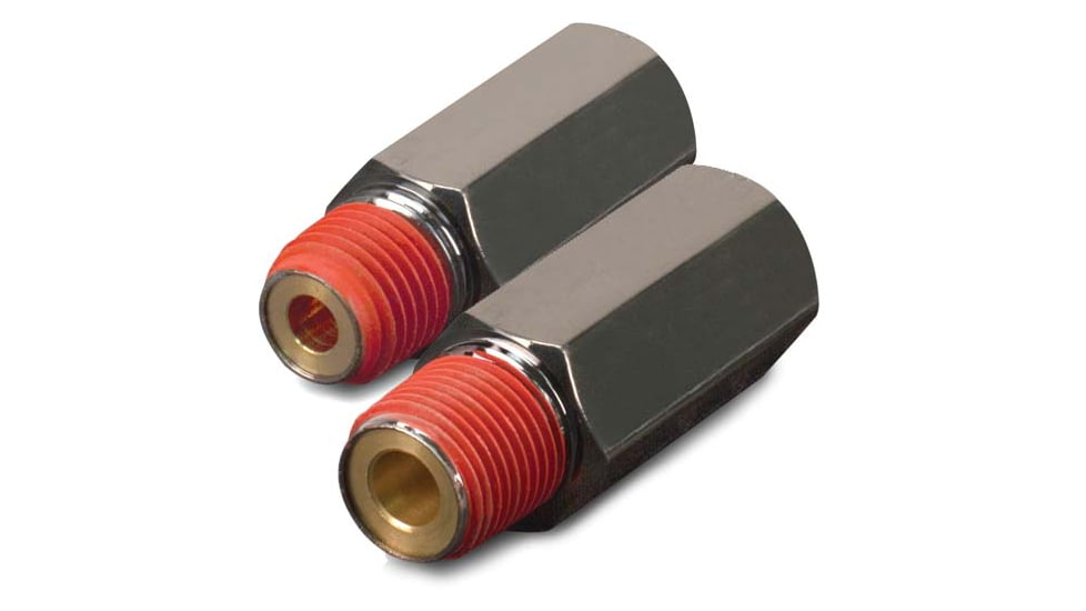 VIAIR 1/4in F TO 1/4in M Check Valve, Black Nickel Plated, 92822