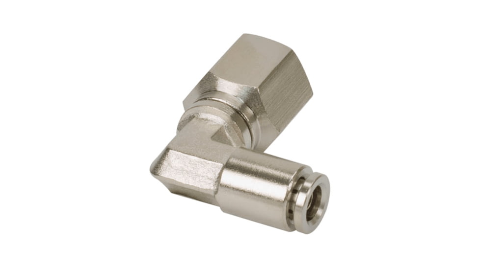 VIAIR 3/8in NPT F to 1/8in Airline 90 Degree Swivel Elbow Fitting, 4 pcs, 11864