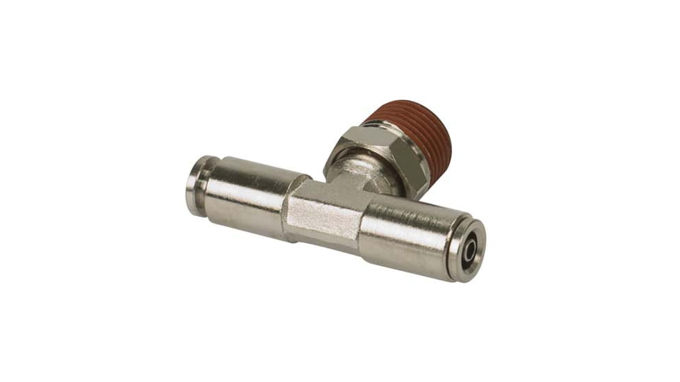 VIAIR 3/8in NPT M 1/8in to 1/8in Swivel T-Fitting, 2 pcs, 11822
