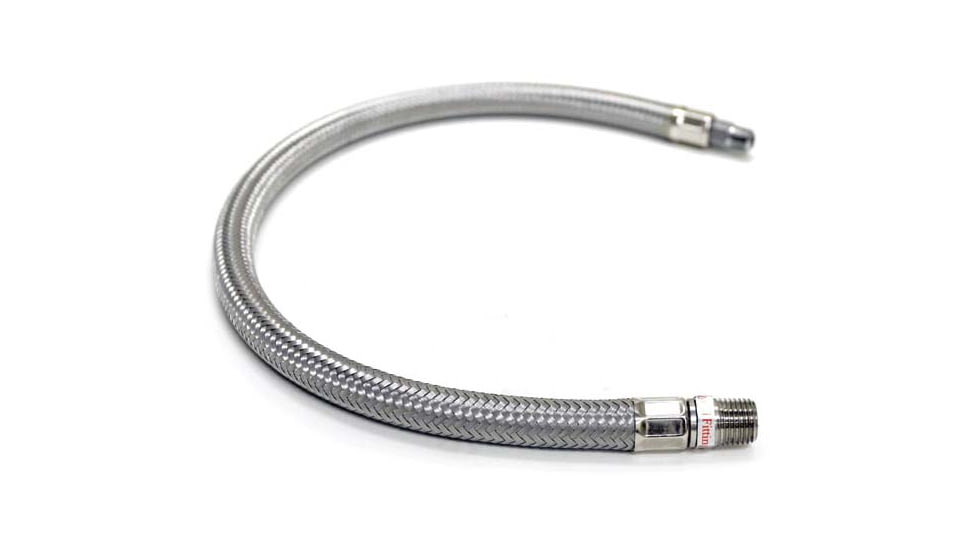 VIAIR 36in S.S. Braided Leader Hose, 1/4inM to 1/4inM, NPT, Swivel, 92809