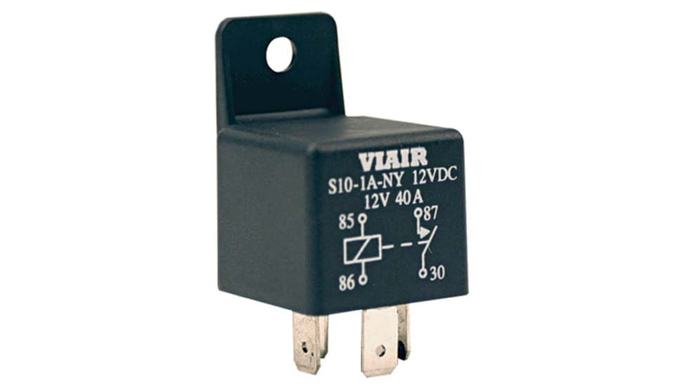 VIAIR 40-Amp Relay 24V with Molded Mounting Tab, 40A -24V, 93943