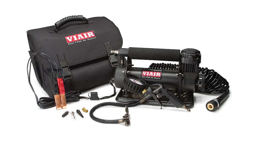 VIAIR 450P-Automatic Portable Compressor, for up to 42in Tires, Stealth Black, 45044