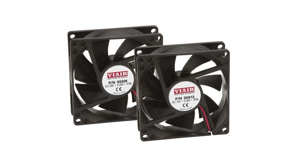 VIAIR IP68 Rated 12V Cooling Fan, 80mm x 80mm x 25mm, 3800 RPM, CE, 95812