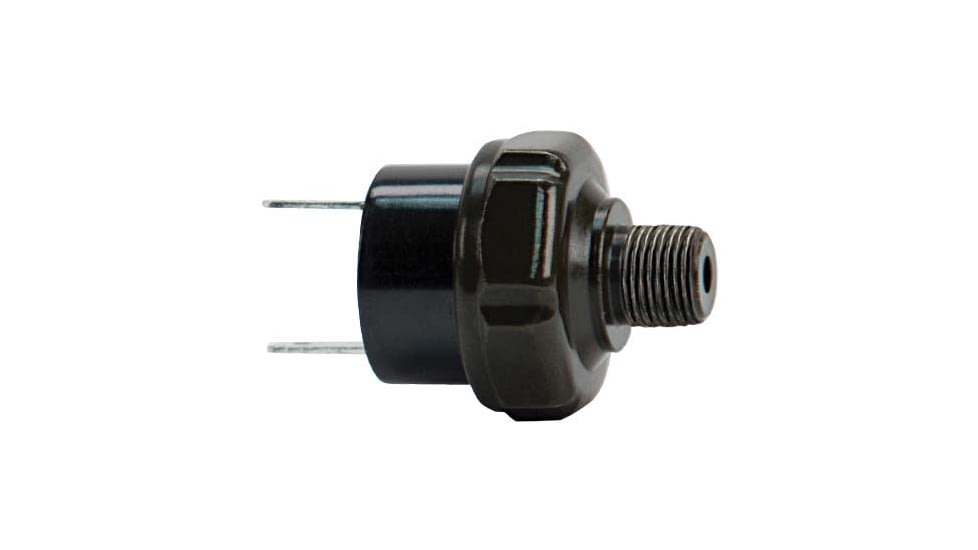 VIAIR Pressure Switch, 1/8in M NPT Port, 1/4in Spade Connectors, 110 PSI On, 145 PSI Off, 90102