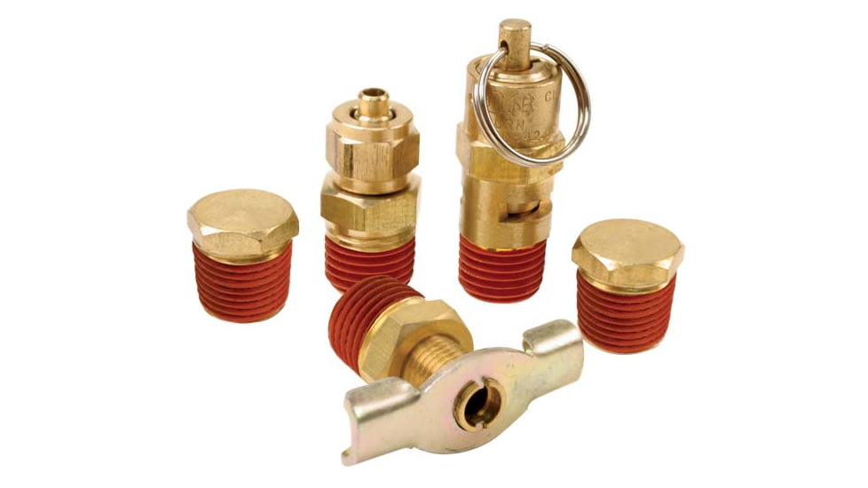 VIAIR Tank Port Fittings Kit For 200PSI Rated Systems, 5 Pc, 90004