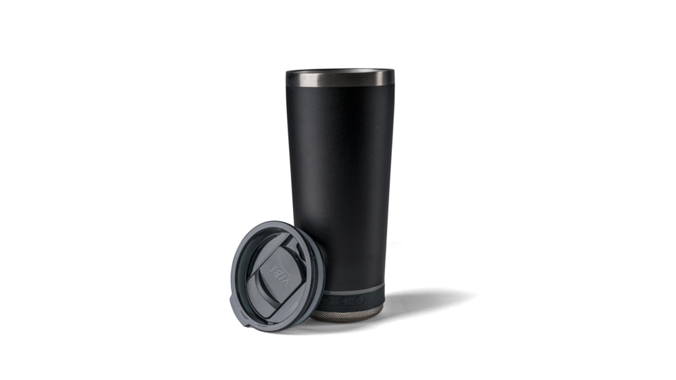 Vibe Vibe Tumbler Speaker w/ Attachment, Black, 18oz, SPKR-18-BLK