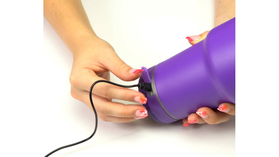 Vibe Vibe Tumbler Speaker w/ Attachment, Navy Blue, 18oz, SPKR-18-NBLU
