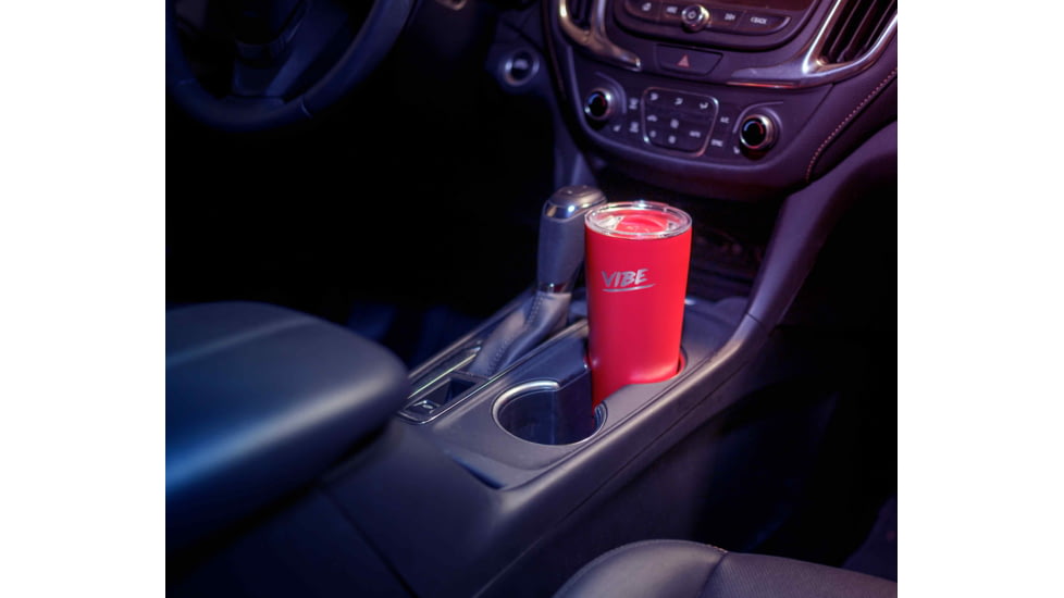 Vibe Vibe Tumbler Speaker w/ Attachment, Navy Blue, 18oz, SPKR-18-NBLU